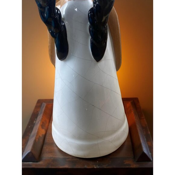 Vintage Peruvian Girl Candle Holder – Handmade Ceramic by Lime – 5.25” Tall – Ru - Picture 7 of 7